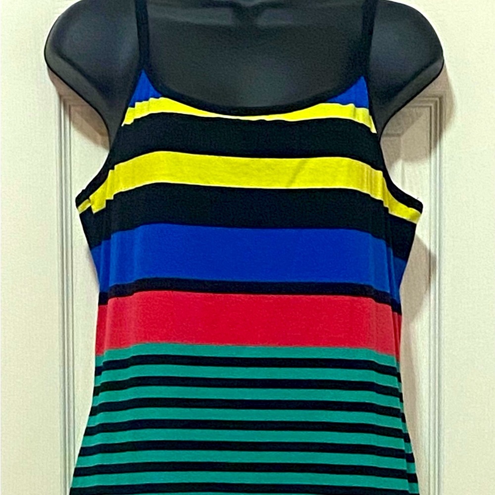Multi color strap dress